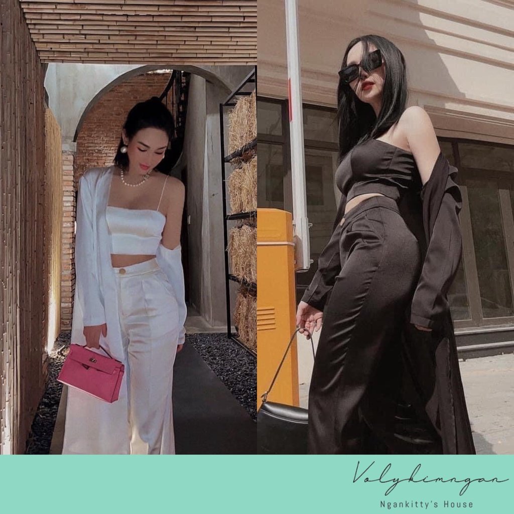 SET LỤA DÂY KÈM KHOÁC