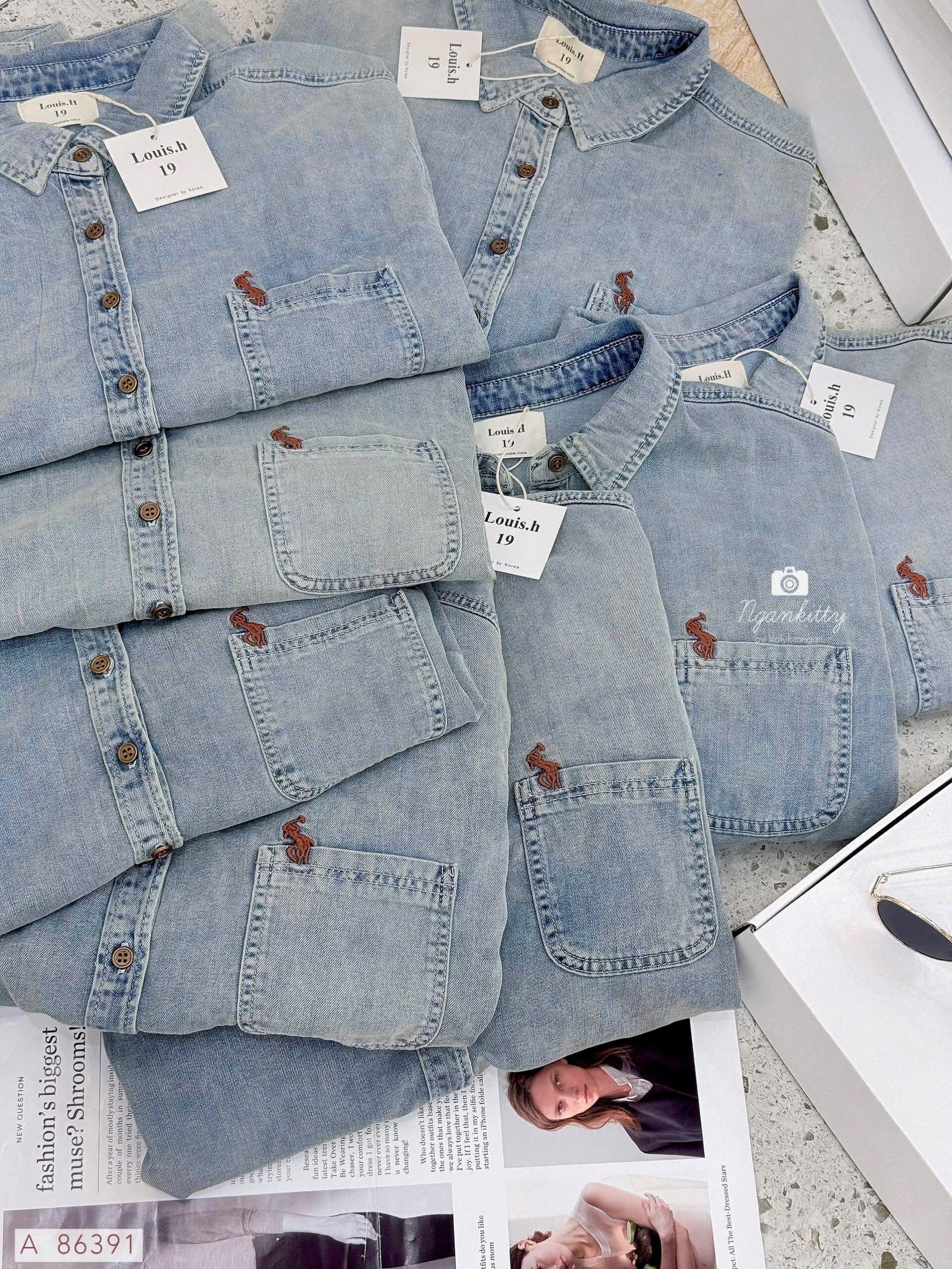 ÁO SƠMI DENIM LOGO POLO - Hình ảnh 13