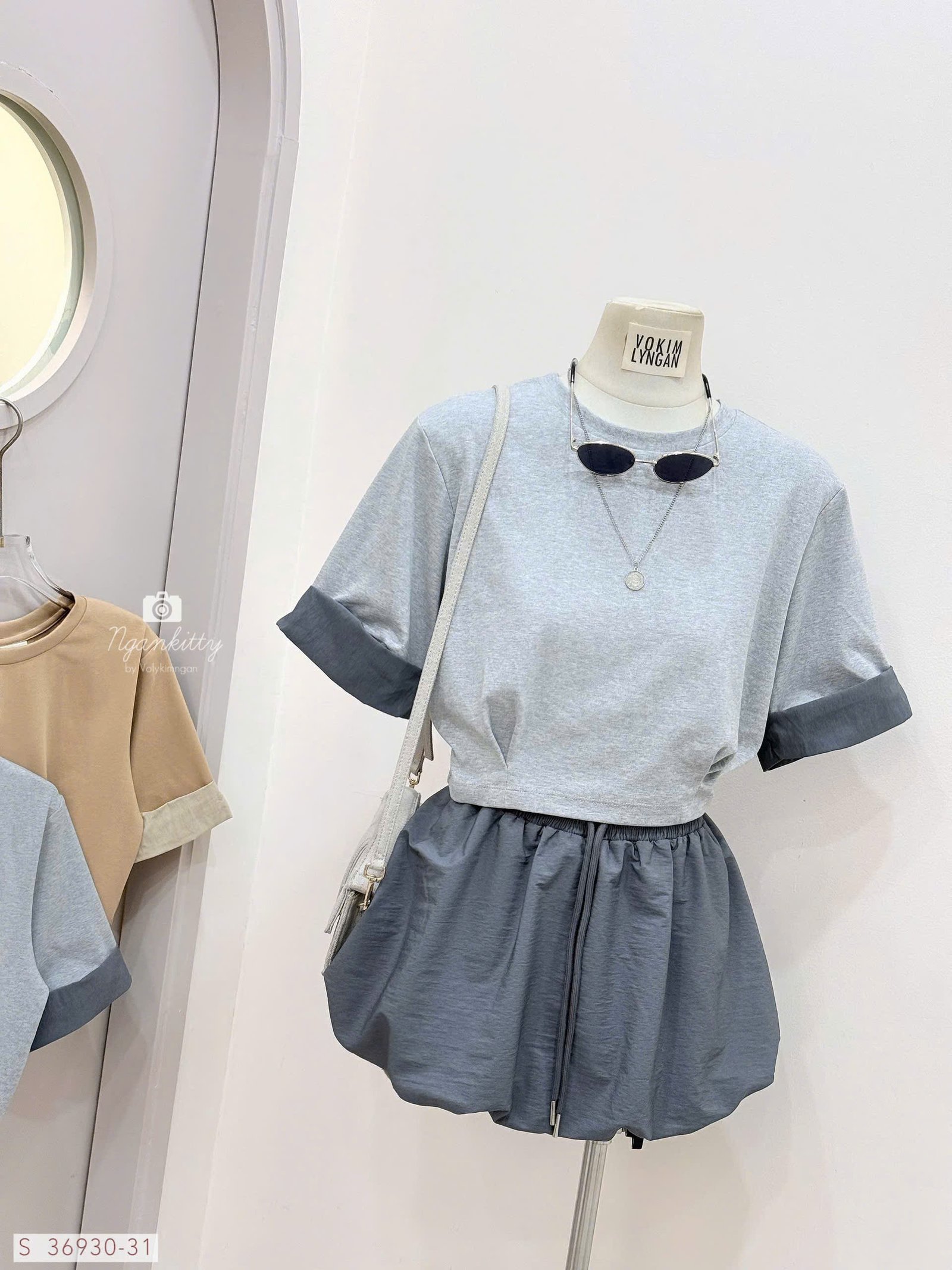 SET QUẦN VÁY NHÚNG ĐÙI LOUIS.H - Ảnh 7