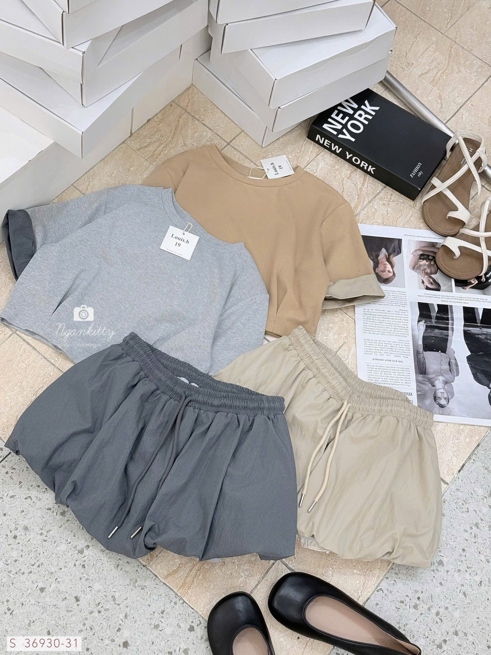 SET QUẦN VÁY NHÚNG ĐÙI LOUIS.H - Ảnh 6