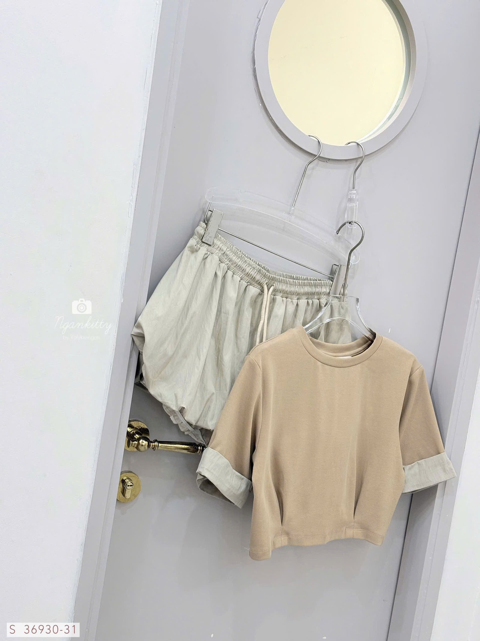 SET QUẦN VÁY NHÚNG ĐÙI LOUIS.H - Ảnh 4