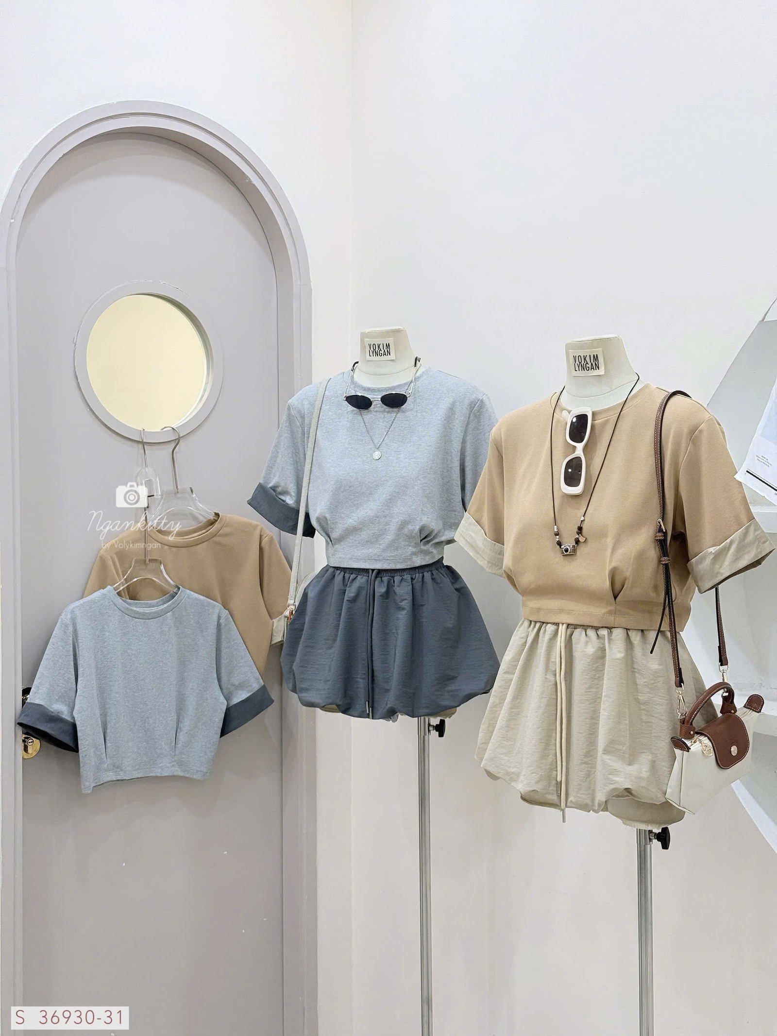 SET QUẦN VÁY NHÚNG ĐÙI LOUIS.H