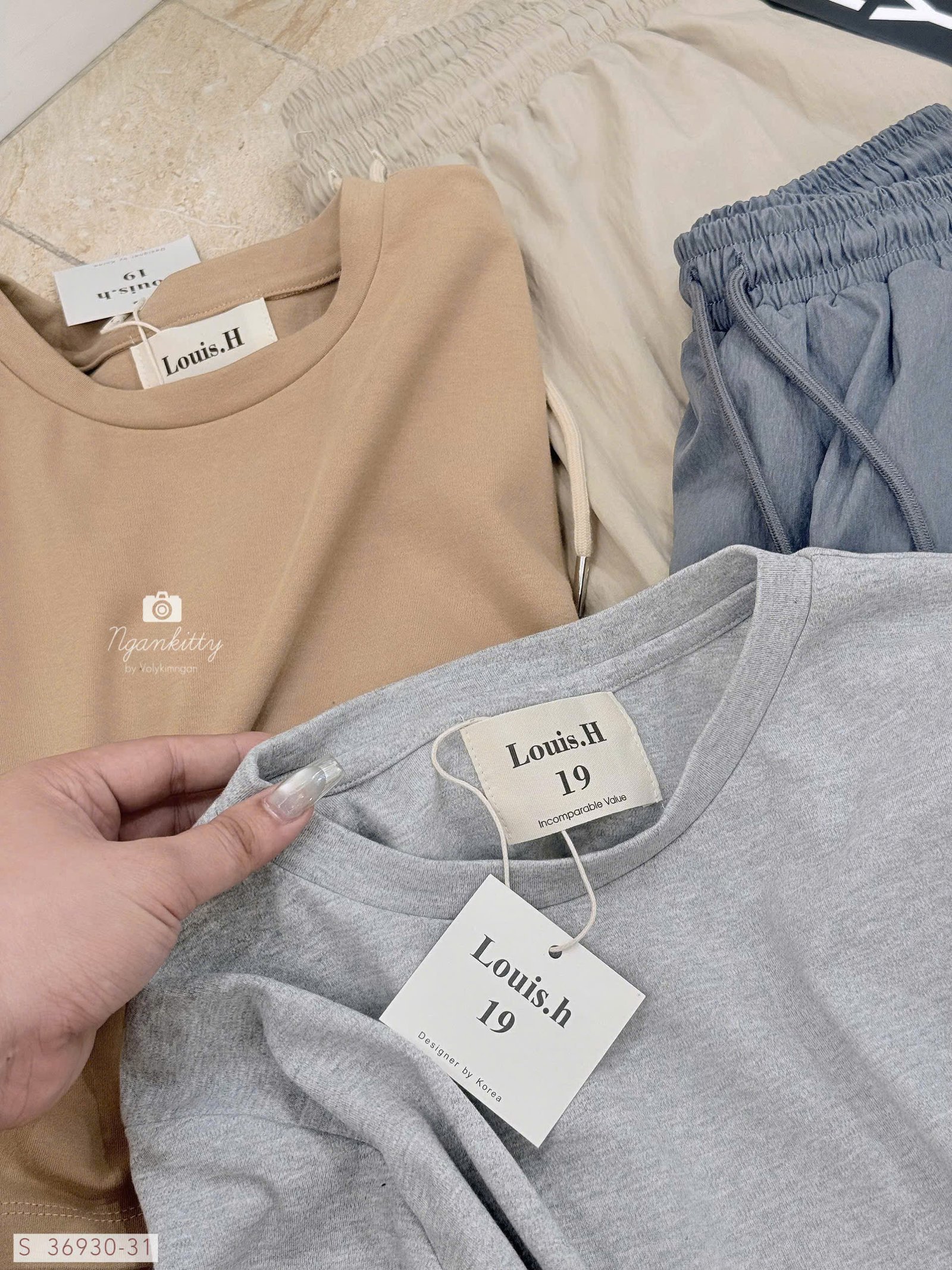 SET QUẦN VÁY NHÚNG ĐÙI LOUIS.H - Ảnh 2