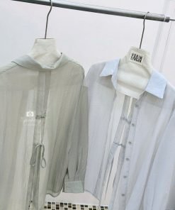 Alternative view of SET ĐẦM NHÚNG EO KÈM SƠMI LỤA