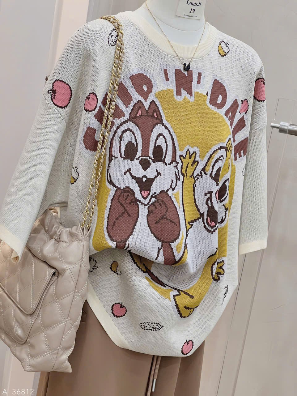 ÁO MONTEGI SÓC CHIP KEM LOUIS.H - Hình ảnh 2