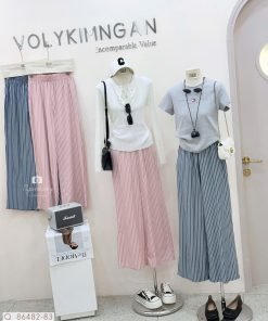 Alternative view of QUẦN SUÔNG LƯNG CHUN SỌC