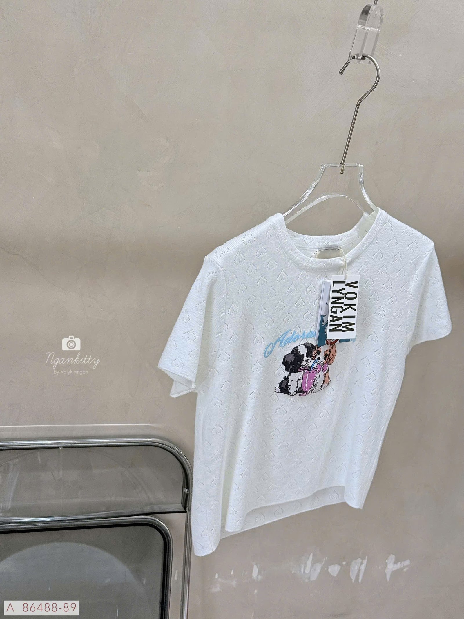 ÁO CROP CHÓ ADORABLE SISTER - Hình ảnh 3