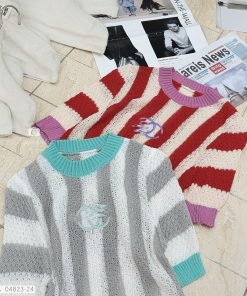 Alternative view of ÁO LEN MÀU CỔ SỌC CHANEL