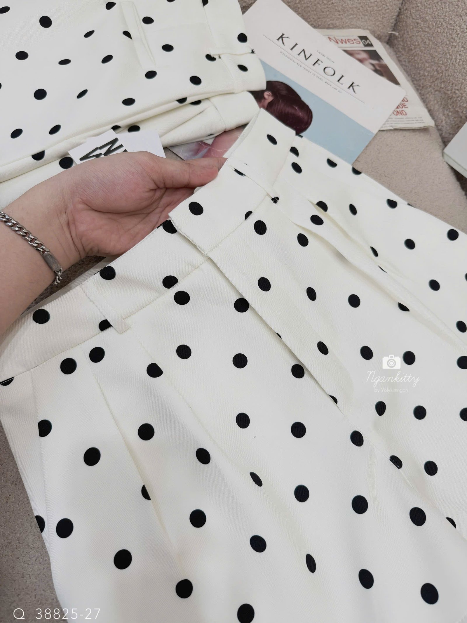 QUẦN SHORT XẾP LY CHẤM BI - Hình ảnh 7