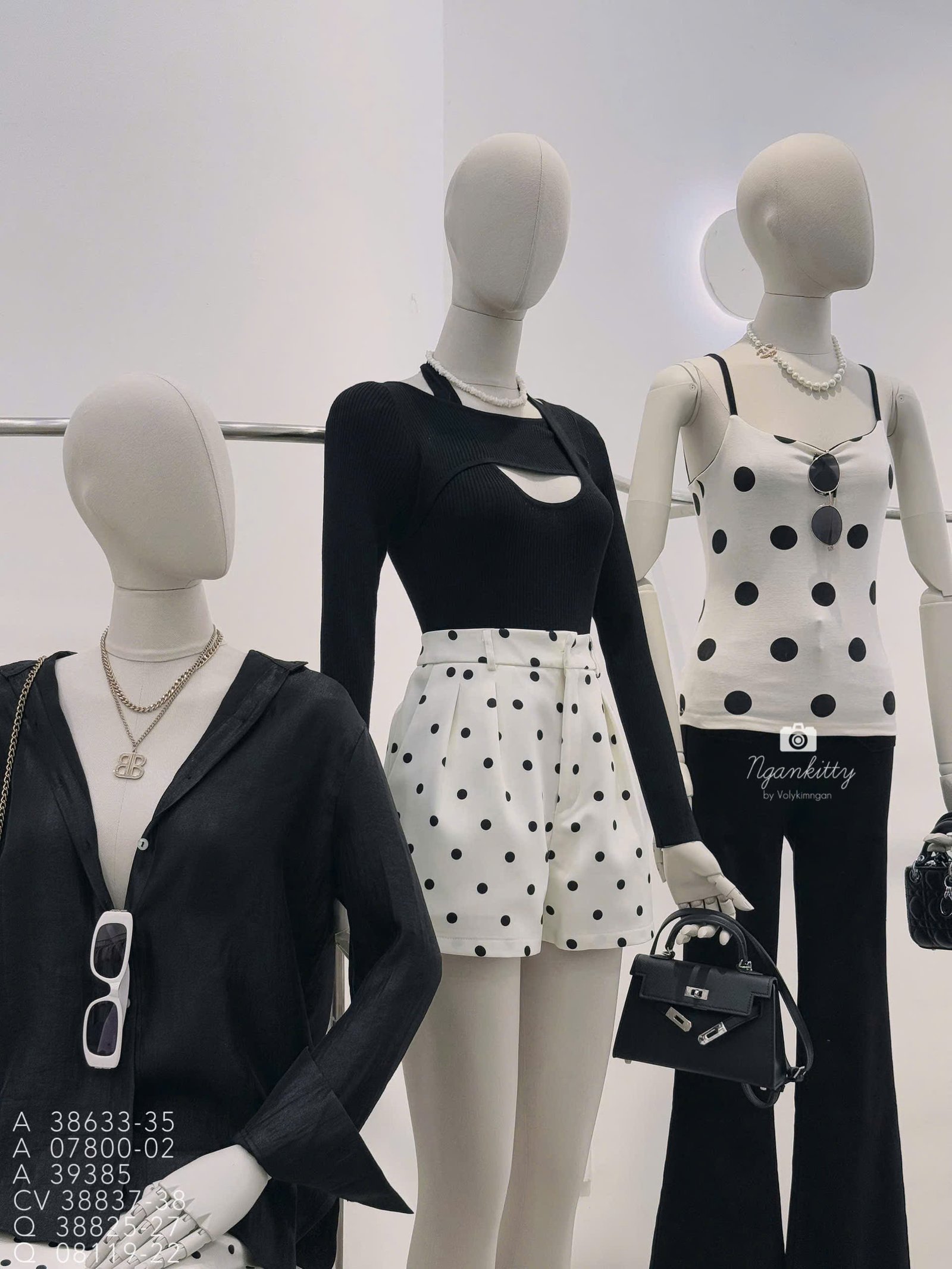 QUẦN SHORT XẾP LY CHẤM BI - Hình ảnh 2