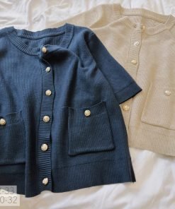 Alternative view of ÁO CADIGAN 2 TÚI NÚT VÀNG