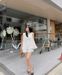 SET SN LINNEN CHỈ VIỀN TRẮNG