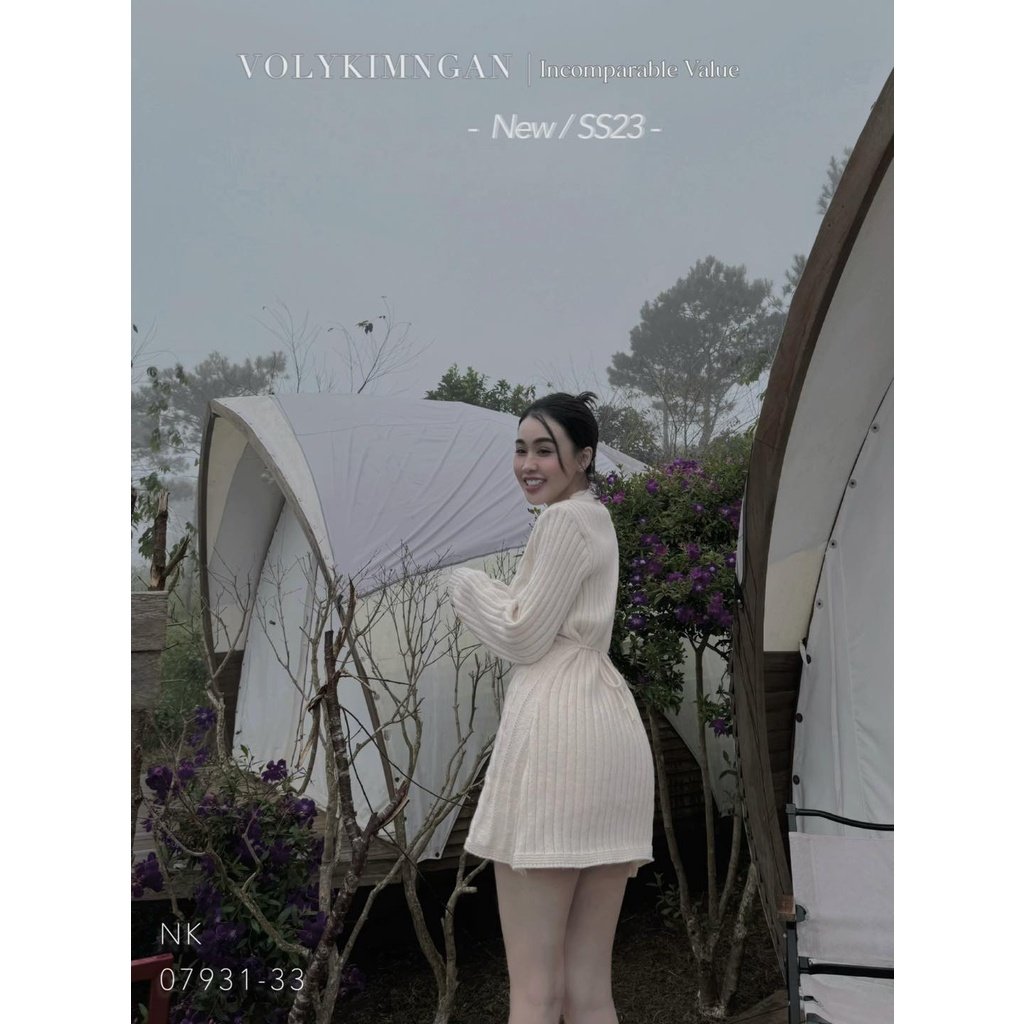 VÁY LEN CỘT THẮT EO LƯNG - Hình ảnh 3