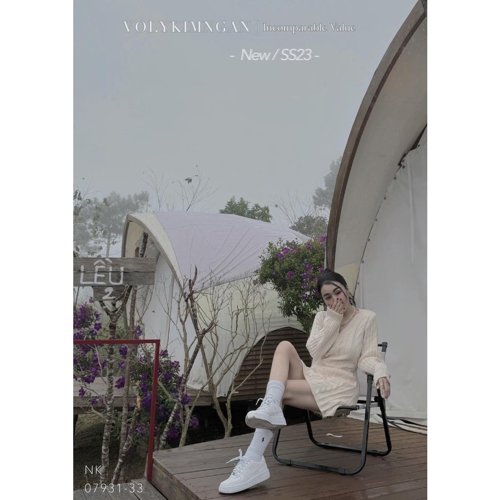 VÁY LEN CỘT THẮT EO LƯNG - Hình ảnh 2