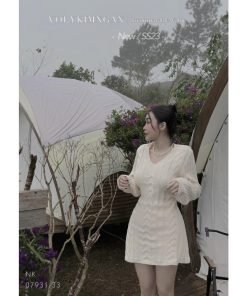 VÁY LEN CỘT THẮT EO LƯNG