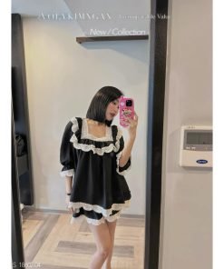 Alternative view of SET SHORT PHỐI REN TAY LỠ