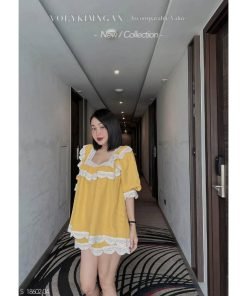 SET SHORT PHỐI REN TAY LỠ