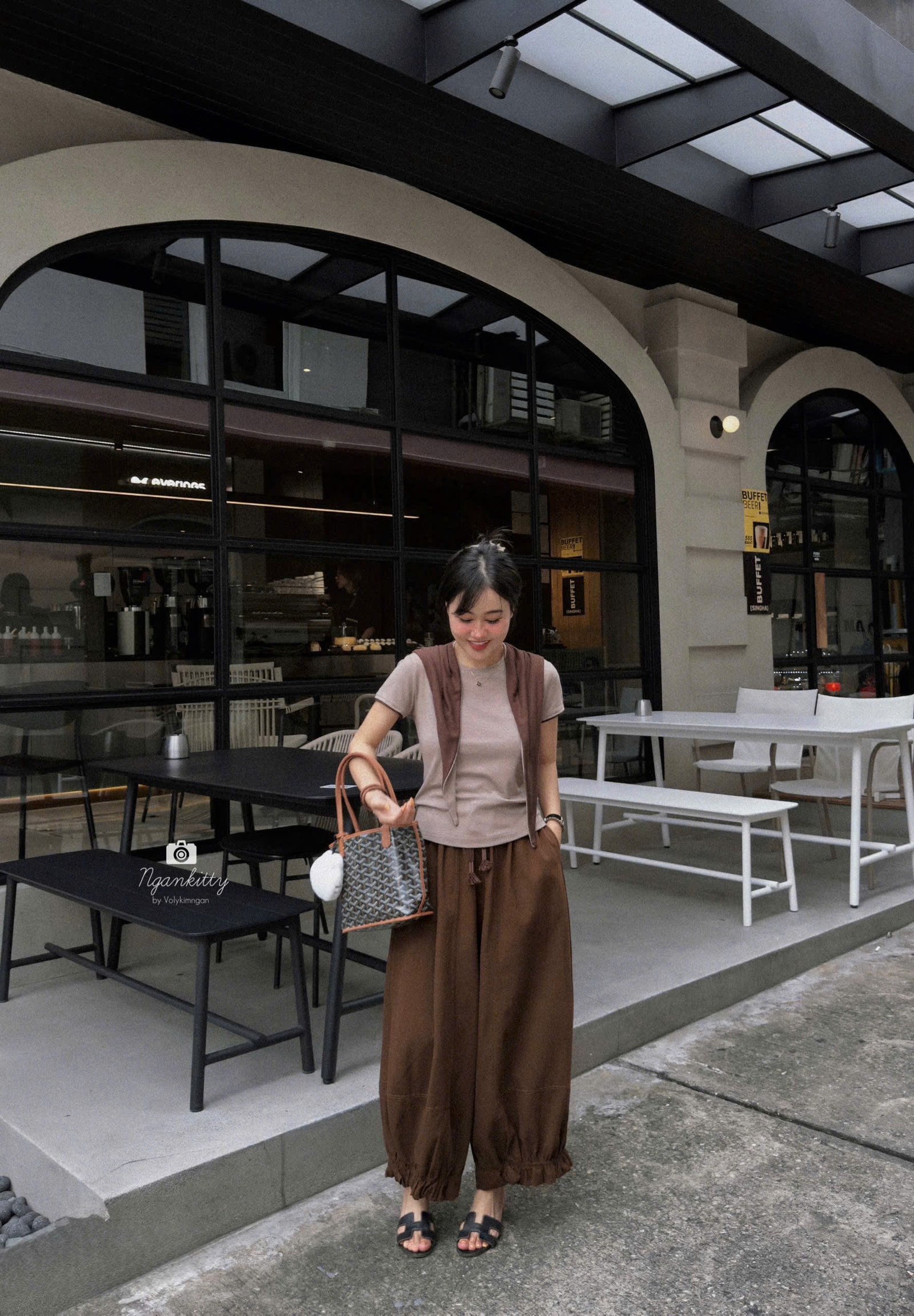 QUẦN KAKI BAGGY NGỐ NHÚNG LAI