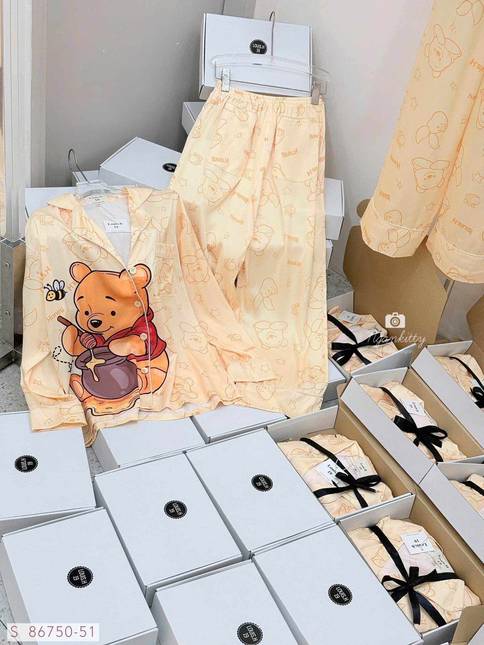 SET PIJAMA DÀI GẤU POOH LOUIS.H