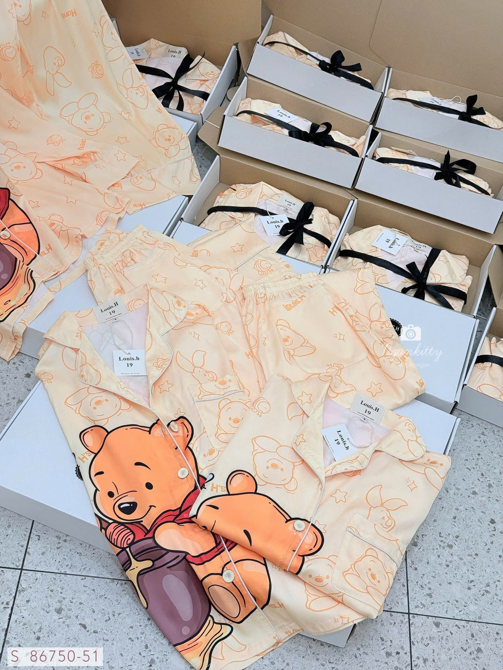SET PIJAMA DÀI GẤU POOH LOUIS.H - Hình ảnh 2
