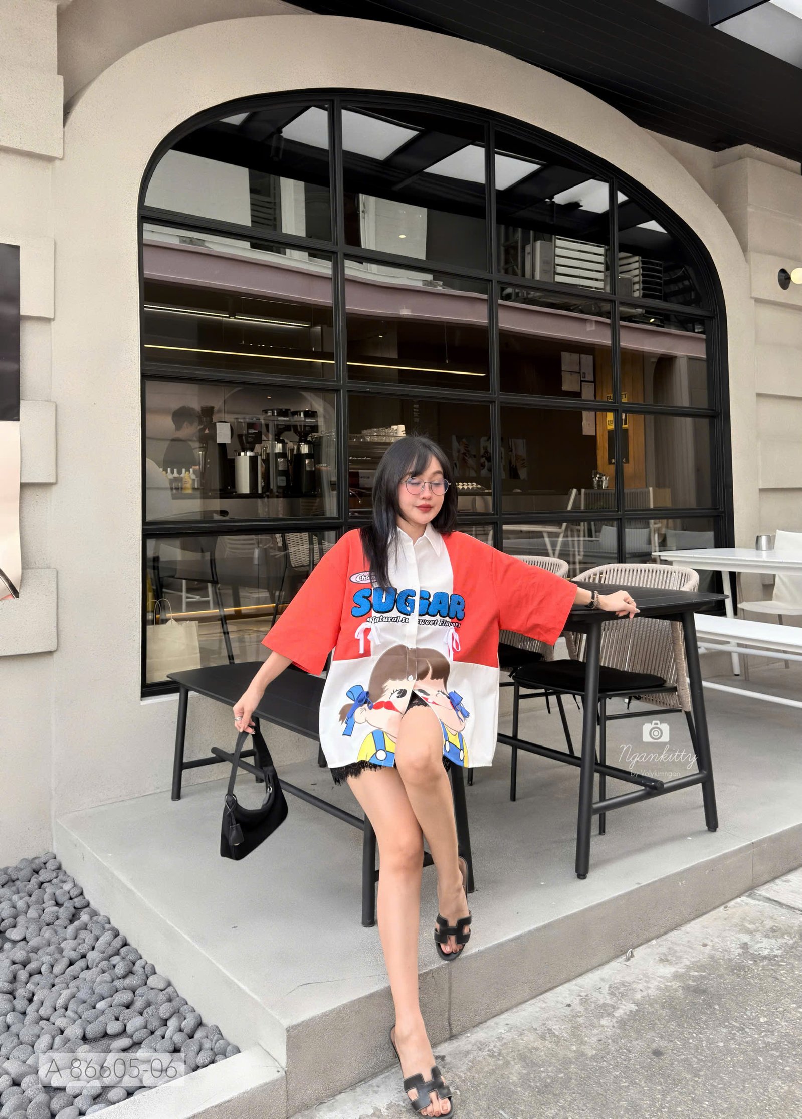 ÁO SƠMI CÔ GÁI SUGAR NỔI