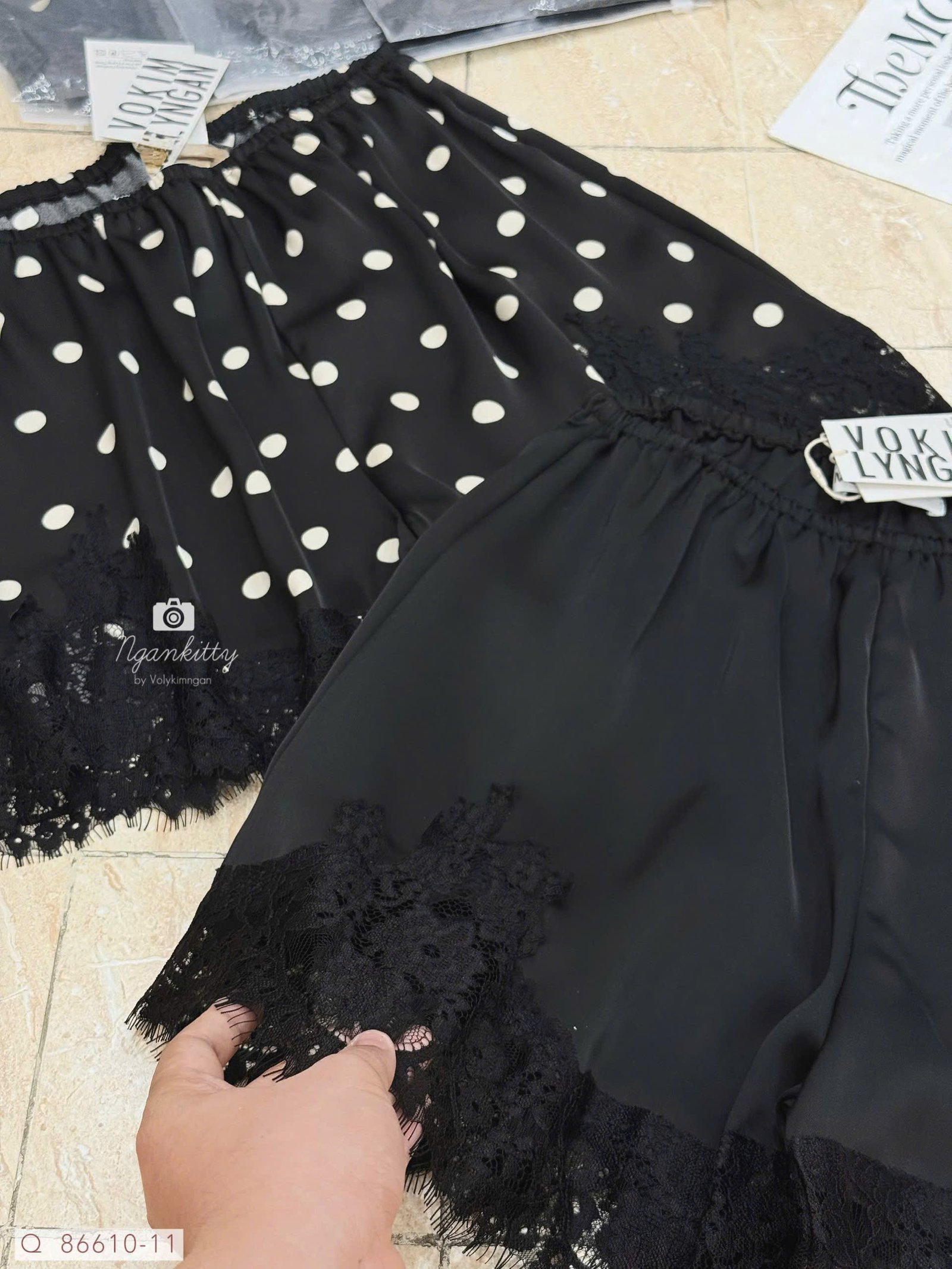 QUẦN SHORT LỤA CHÂN REN - Hình ảnh 2