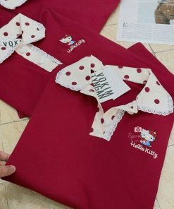 Alternative view of ÁO HELLOKITTY CỔ BI MIX REN