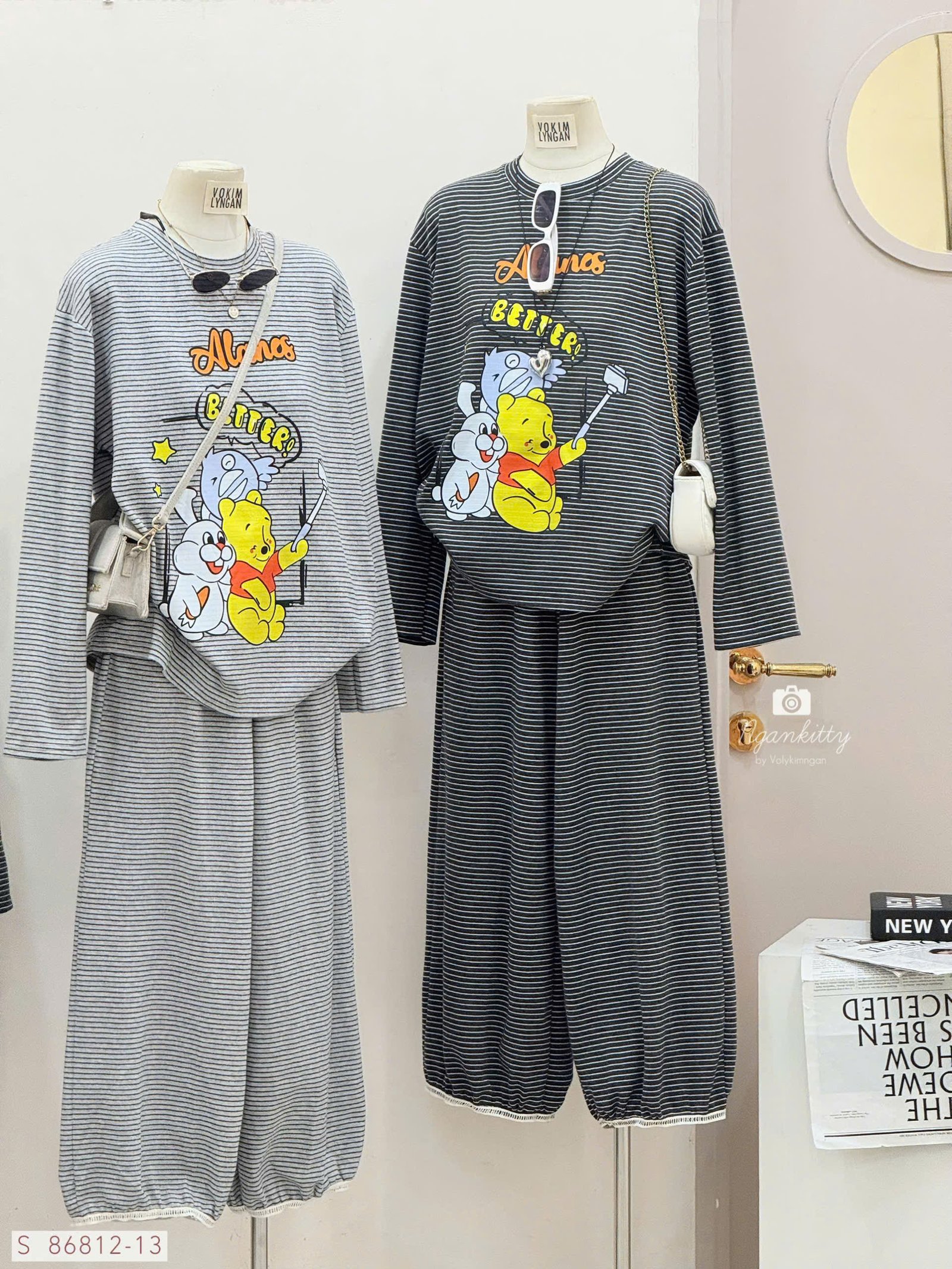 SET ÁO TD GẤU POOH SỌC ALANES