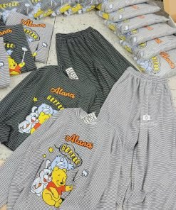 Alternative view of SET ÁO TD GẤU POOH SỌC ALANES