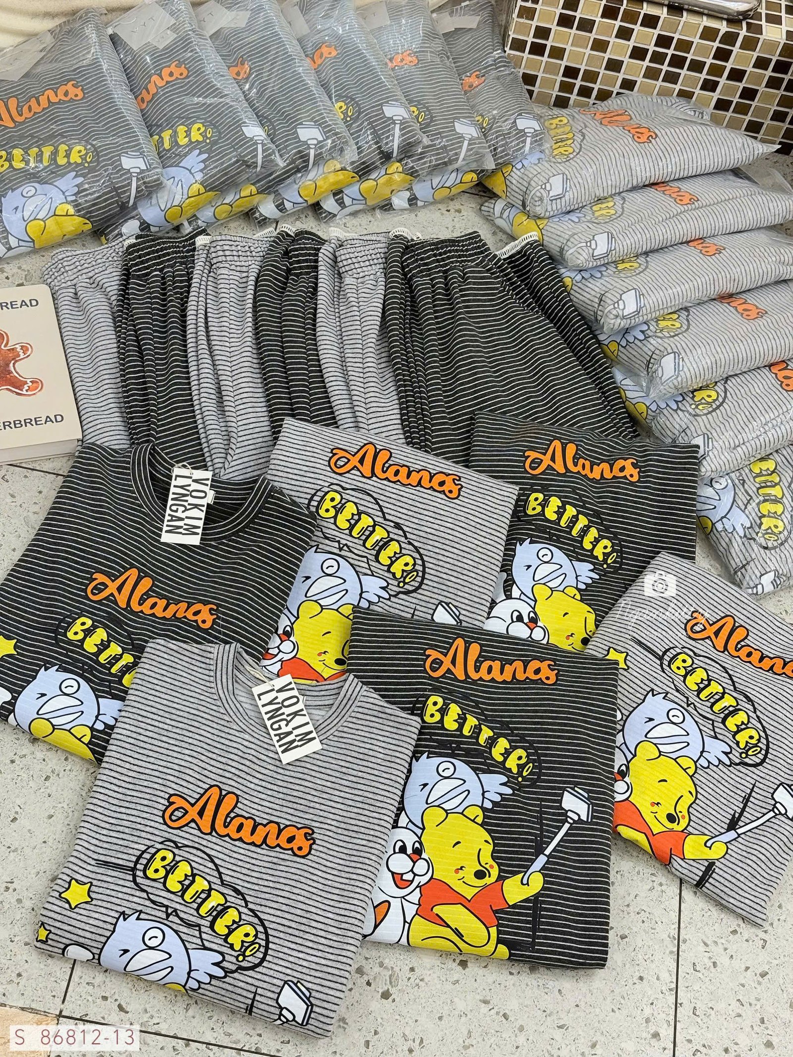 SET ÁO TD GẤU POOH SỌC ALANES - Hình ảnh 7