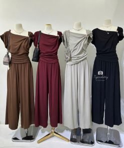 SET QUẦN SUÔNG ÁO DÚM VAI