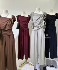 Alternative view of SET QUẦN SUÔNG ÁO DÚM VAI