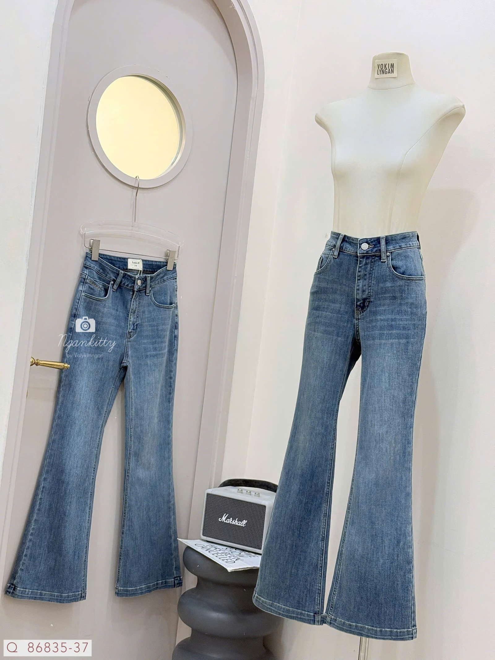 QUẦN JEAN BASS TÚI XÉO