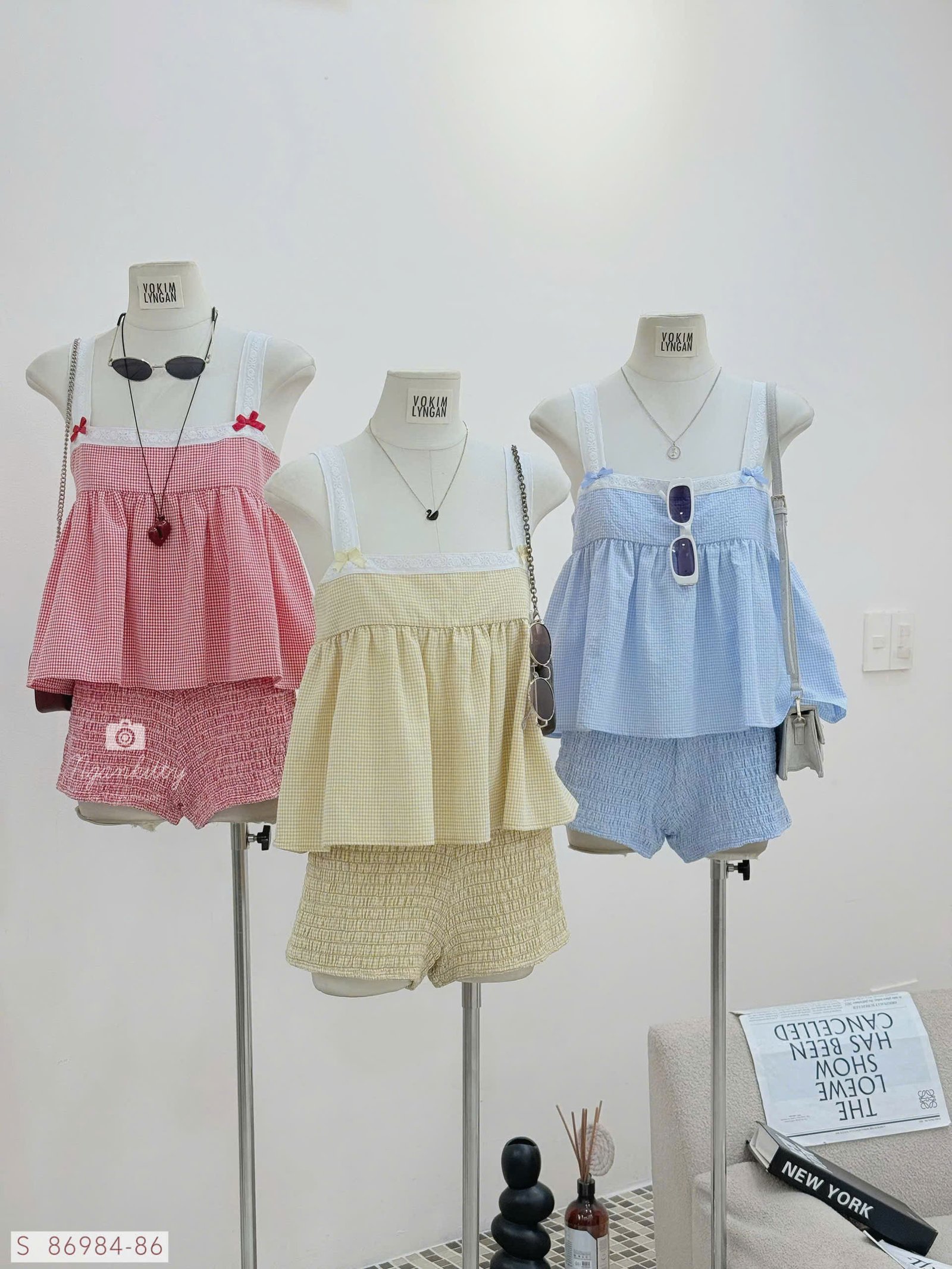 SET CARO ÁO BABYDOLL QUẦN NHÚM - Hình ảnh 13