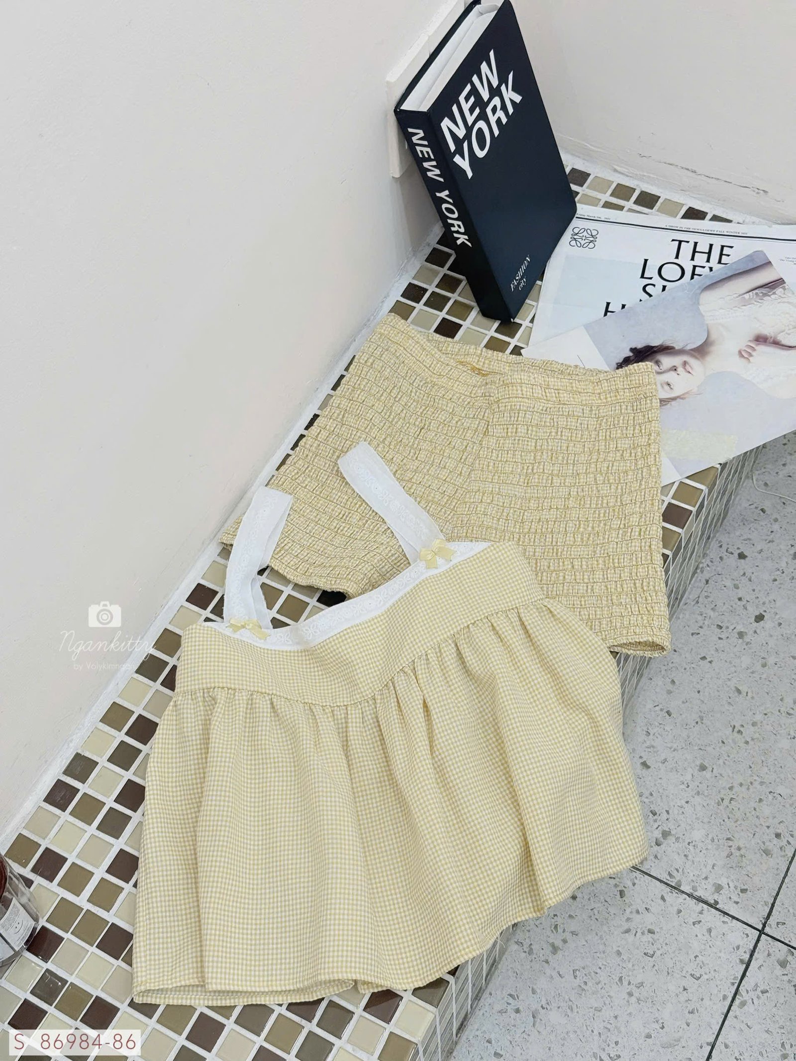 SET CARO ÁO BABYDOLL QUẦN NHÚM - Hình ảnh 12