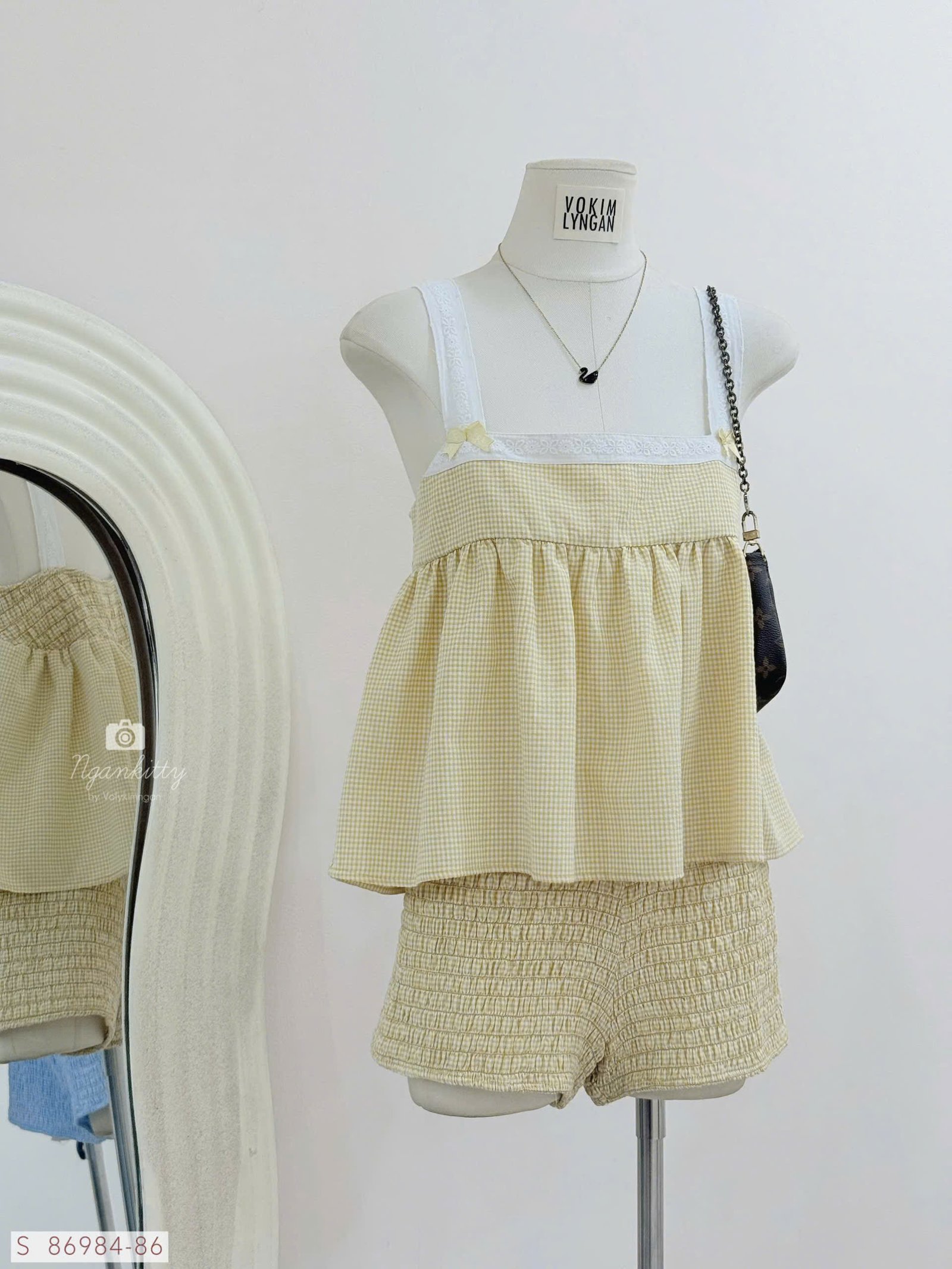 SET CARO ÁO BABYDOLL QUẦN NHÚM - Hình ảnh 10