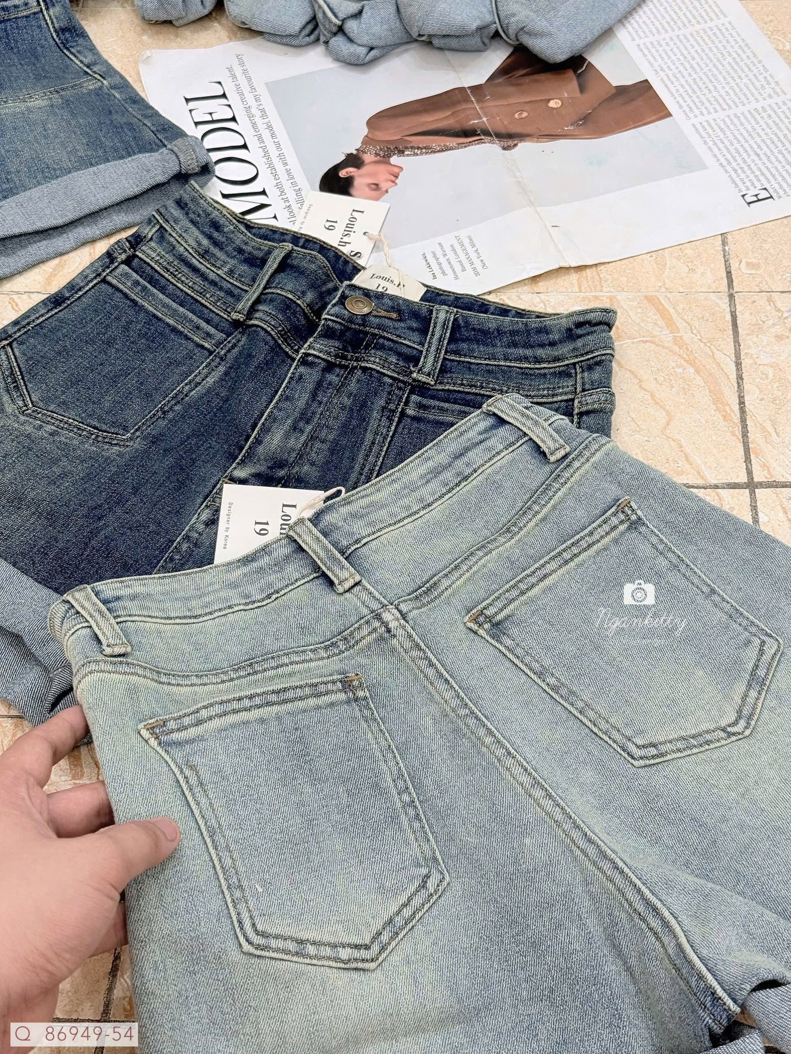 QUẦN SHORT JEAN TÚI NGƯỢC - Hình ảnh 3