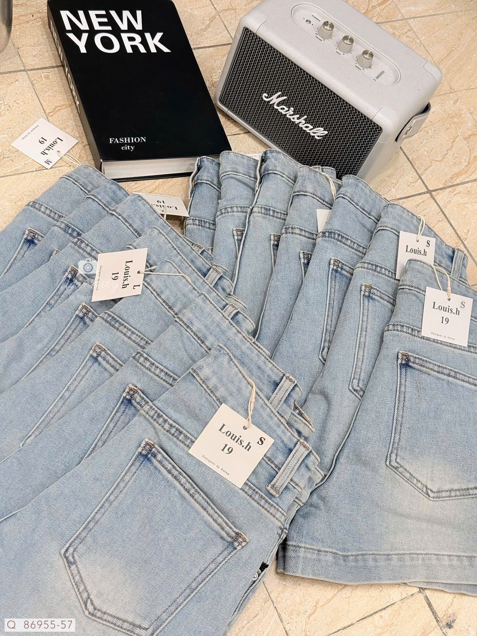 QUẦN SHORT JEAN TÚI MIX REN ĐEN - Hình ảnh 7