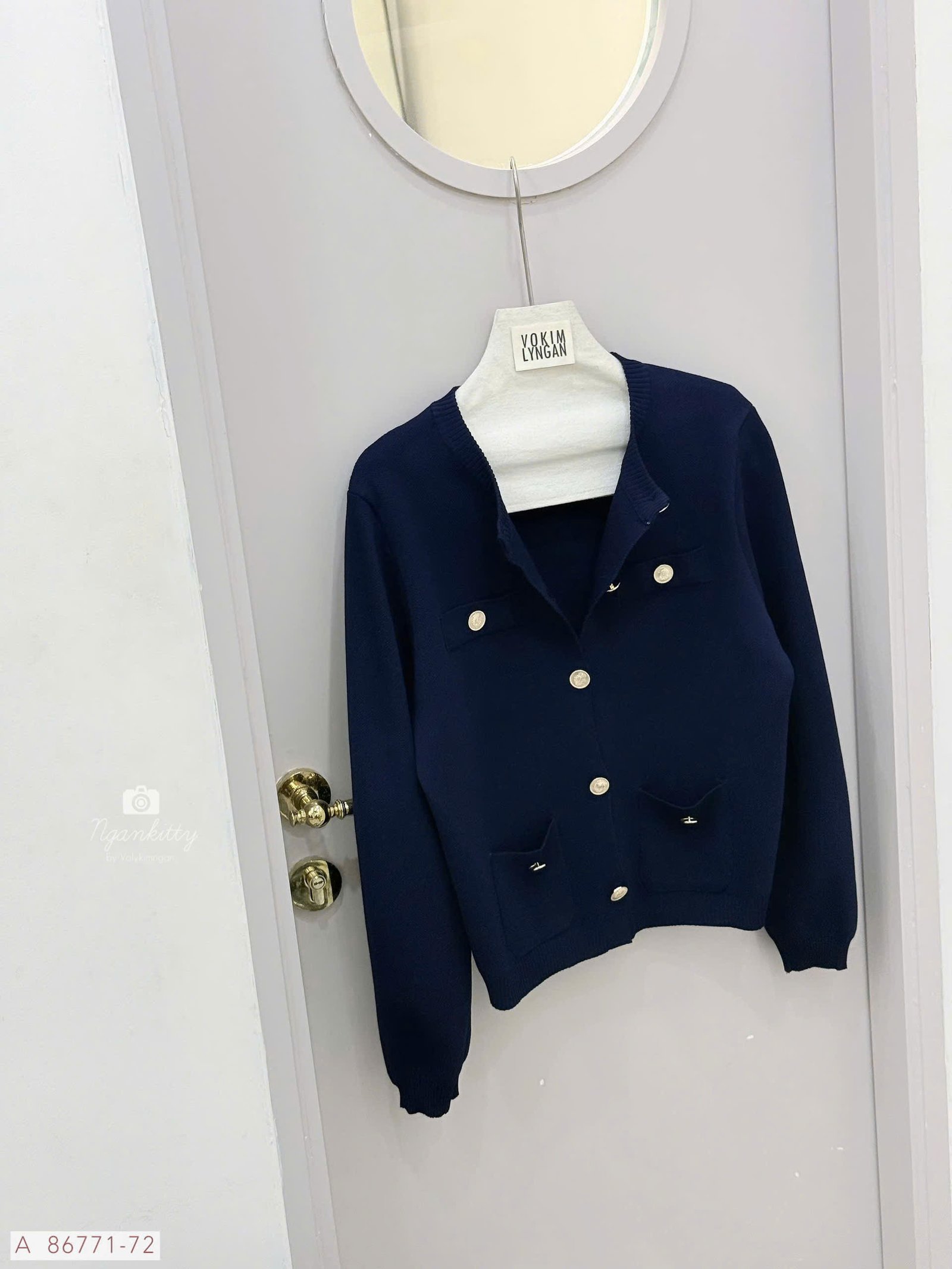 ÁO LEN CARDI TD MONTEGI NÚT VÀNG - Hình ảnh 4