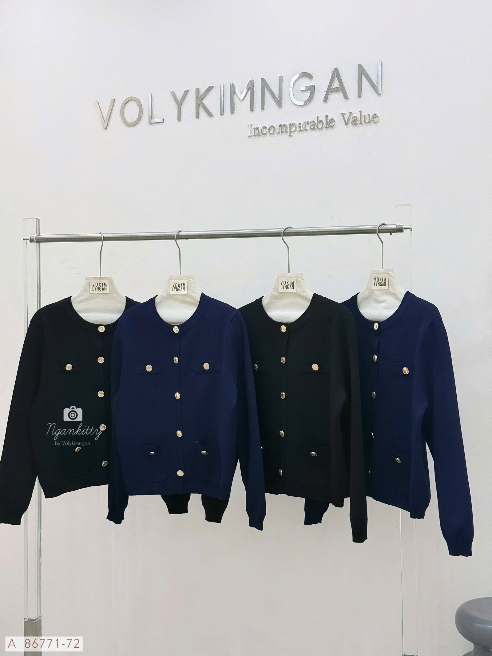 ÁO LEN CARDI TD MONTEGI NÚT VÀNG - Hình ảnh 11