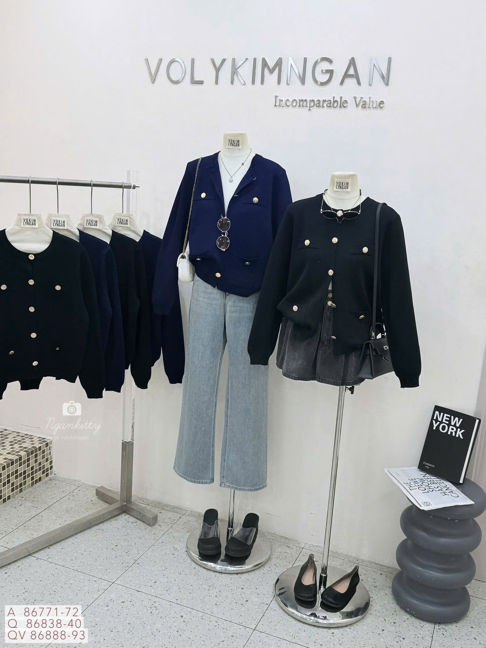 ÁO LEN CARDI TD MONTEGI NÚT VÀNG - Hình ảnh 10