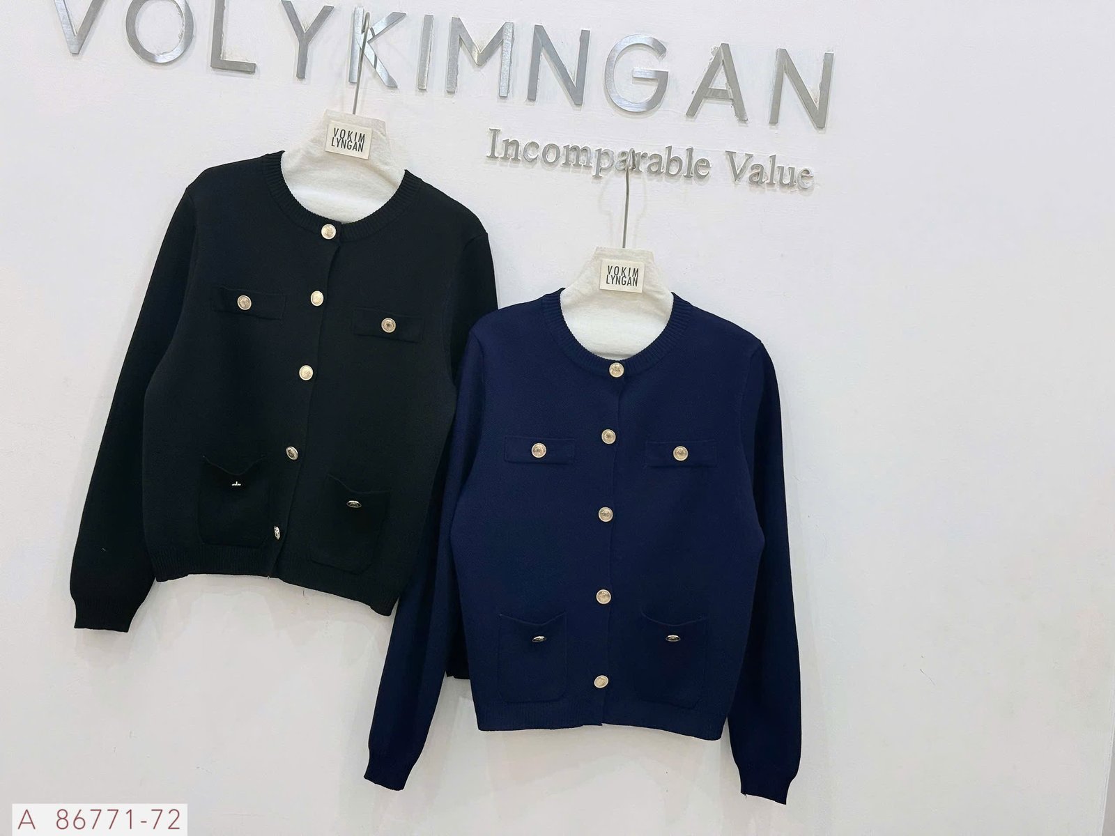 ÁO LEN CARDI TD MONTEGI NÚT VÀNG - Hình ảnh 9