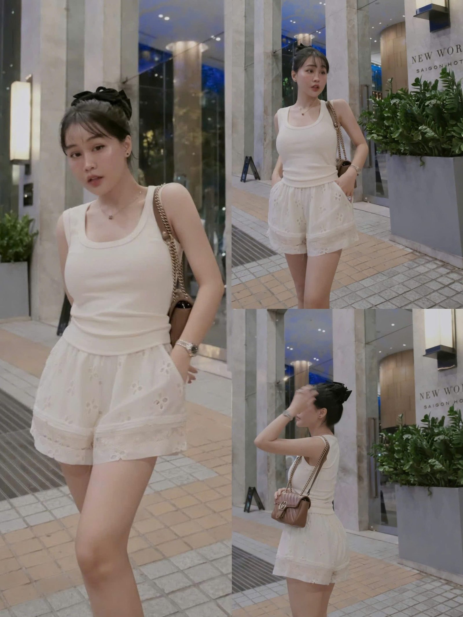 QUẦN SHORT HỌA TIẾT MIX REN