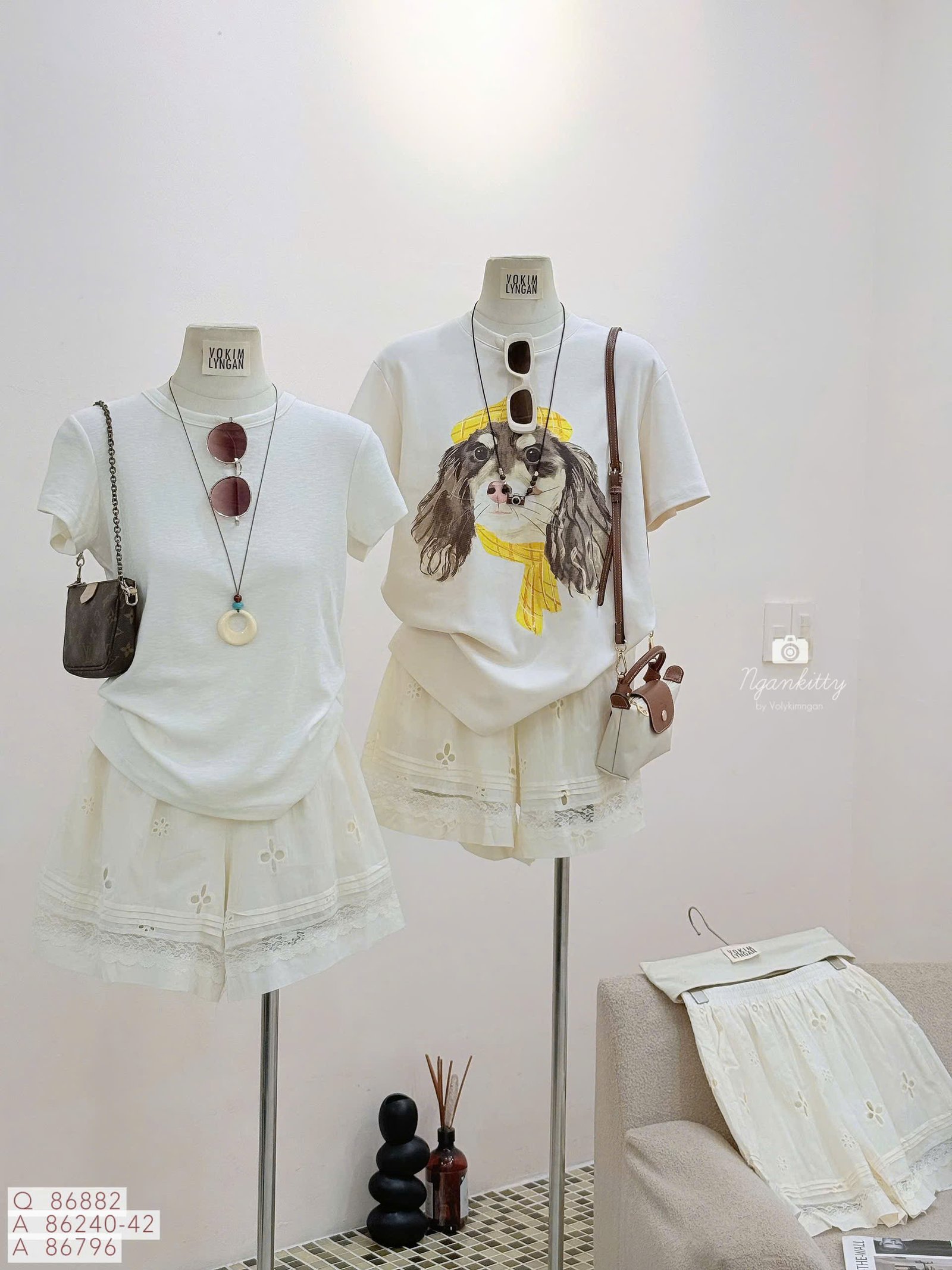 QUẦN SHORT HỌA TIẾT MIX REN - Hình ảnh 4