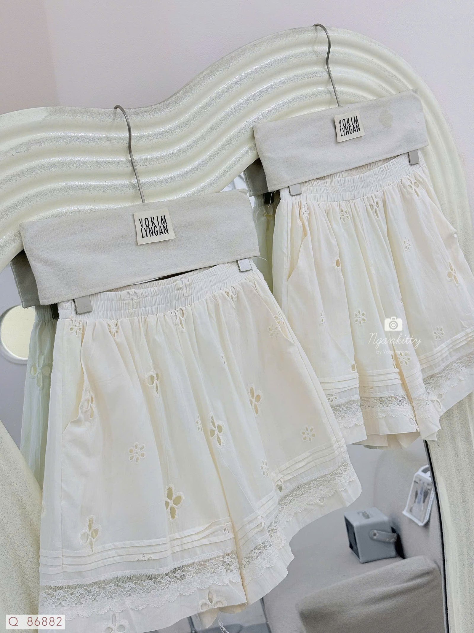 QUẦN SHORT HỌA TIẾT MIX REN - Hình ảnh 9