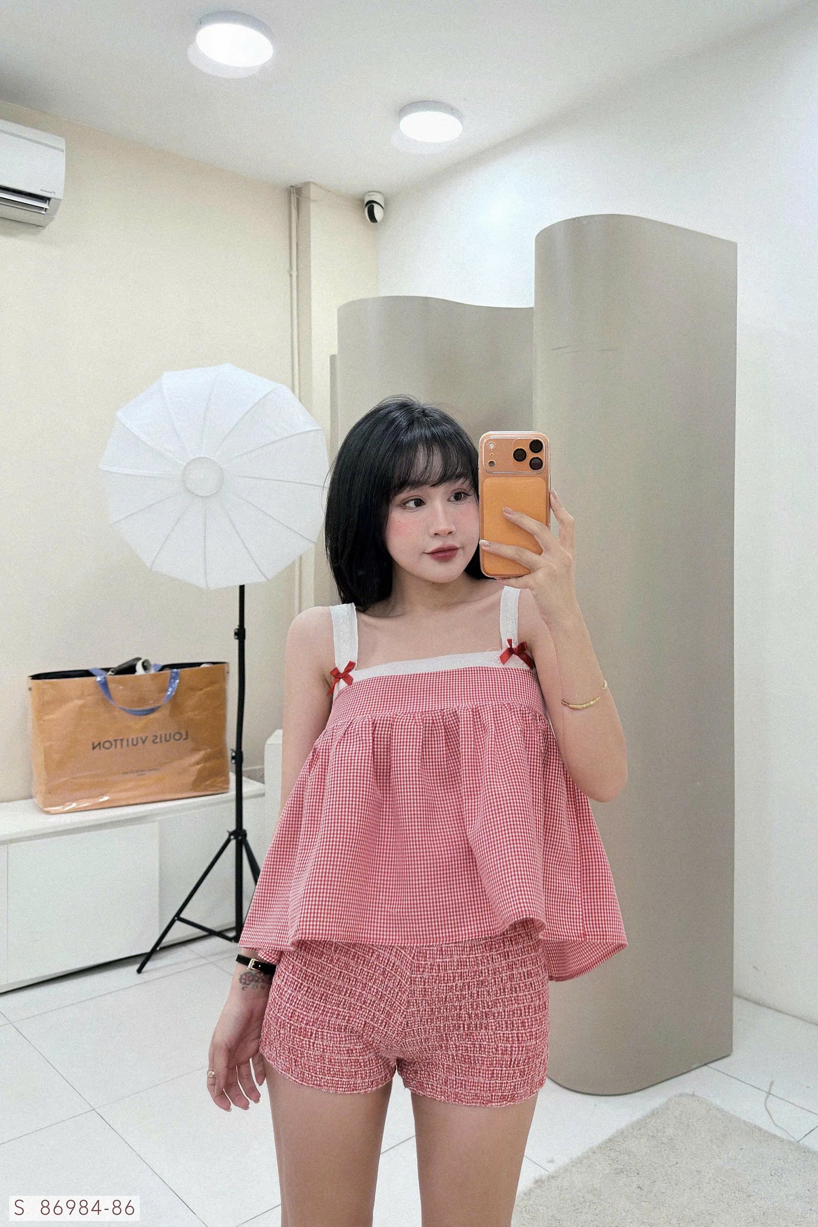 SET CARO ÁO BABYDOLL QUẦN NHÚM - Hình ảnh 11