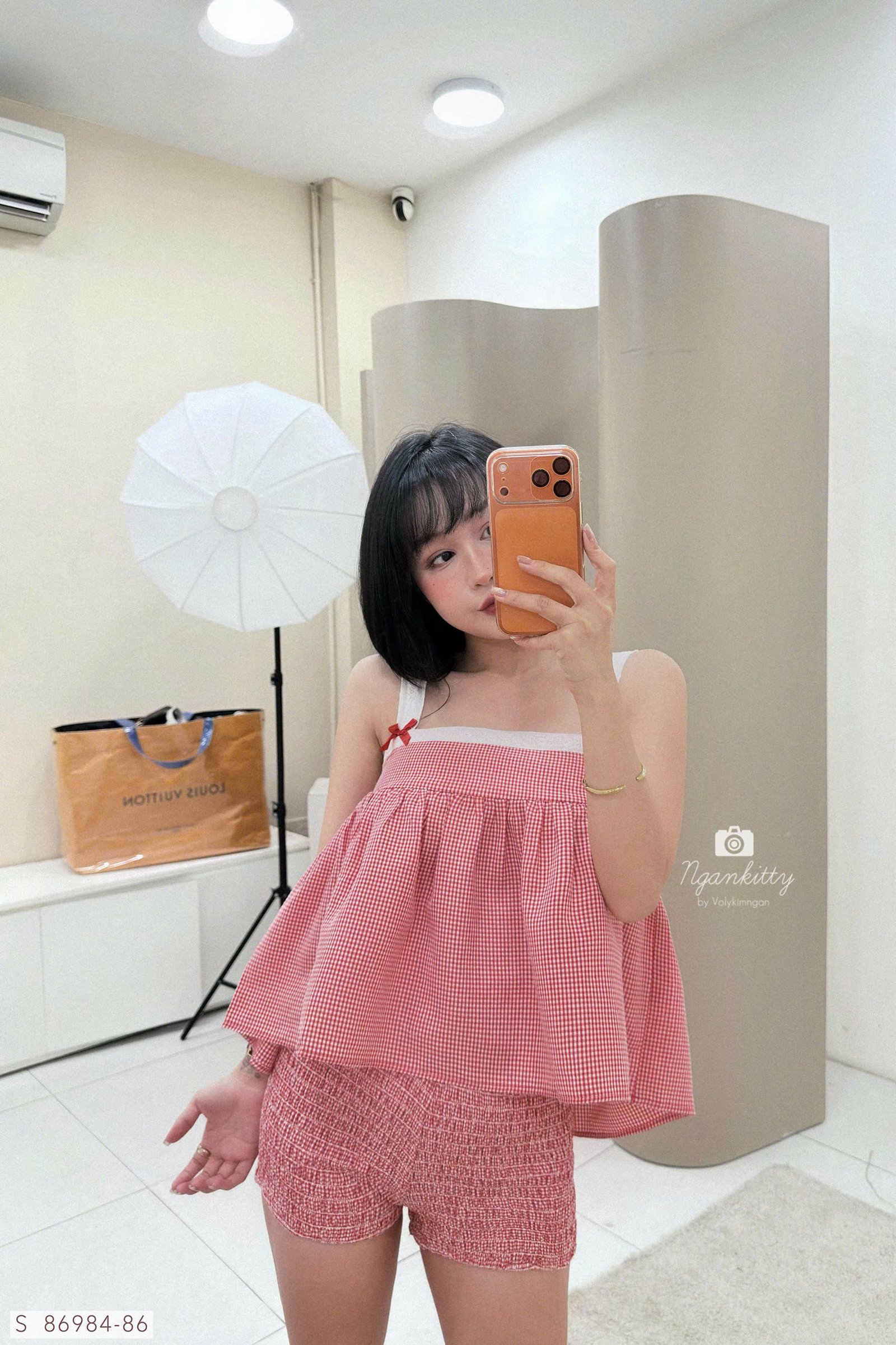 SET CARO ÁO BABYDOLL QUẦN NHÚM - Hình ảnh 5