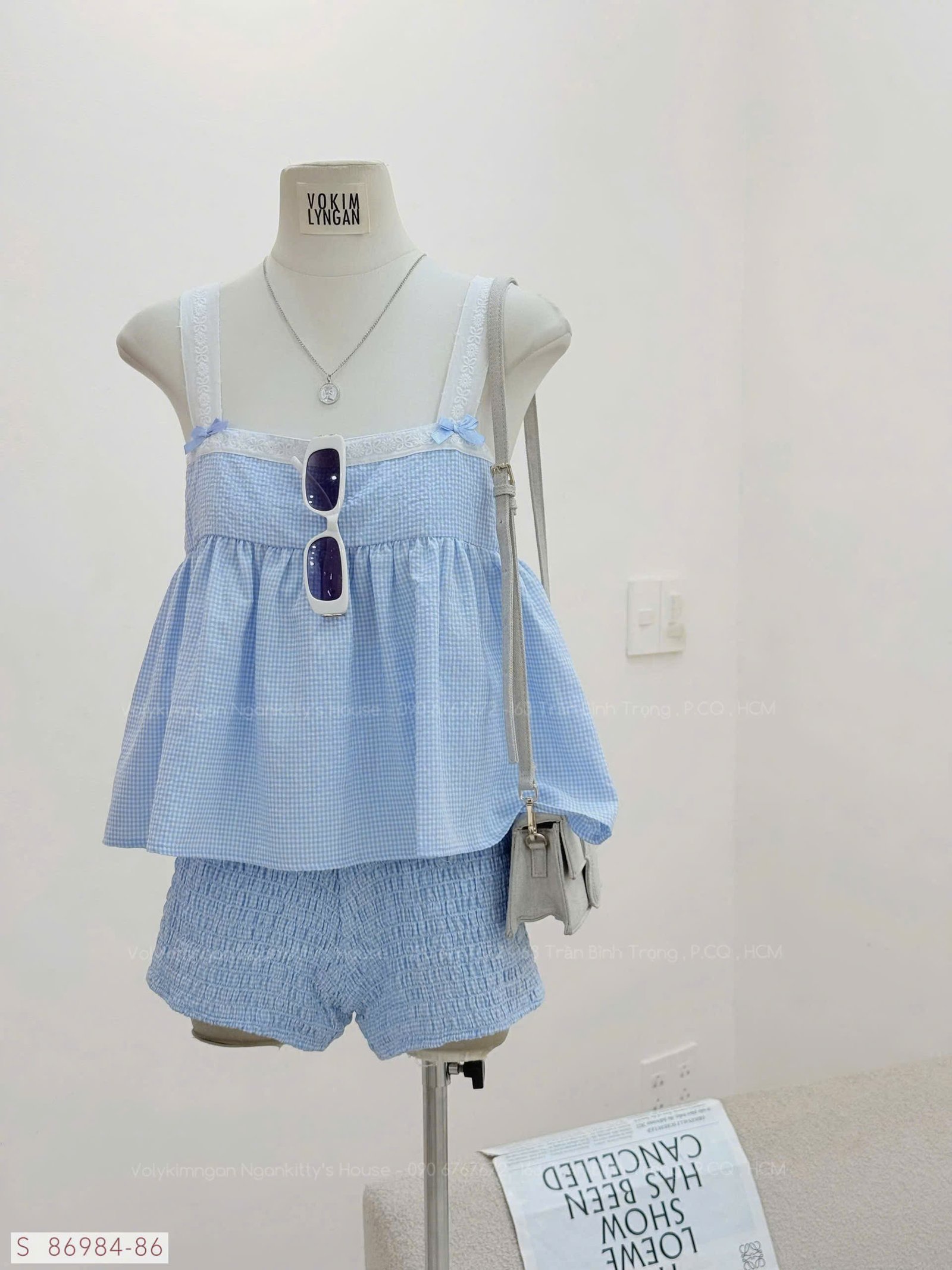 SET CARO ÁO BABYDOLL QUẦN NHÚM - Hình ảnh 18