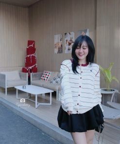 Alternative view of ÁO KHOÁC CADIGAN POLO SỌC