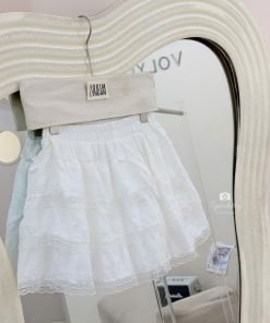 CHÂN VÁY MIX REN TẦNG